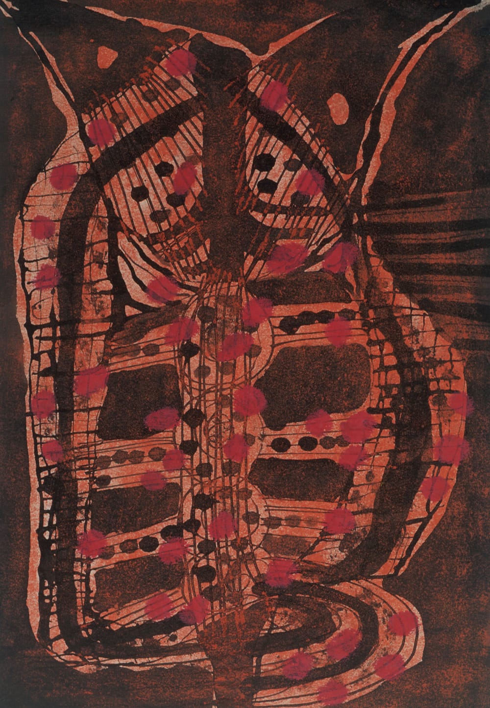 An Animal, 1952, gouache, ink and pastel on paper, 27 × 18.7 cm