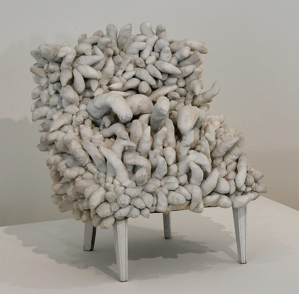 Untitled (Chair), 1963, sewn stuffed fabric, wood and paint, 93 × 81 × 92 cm