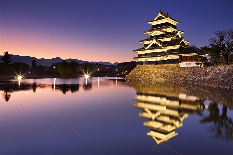 Matsumoto Castle at night