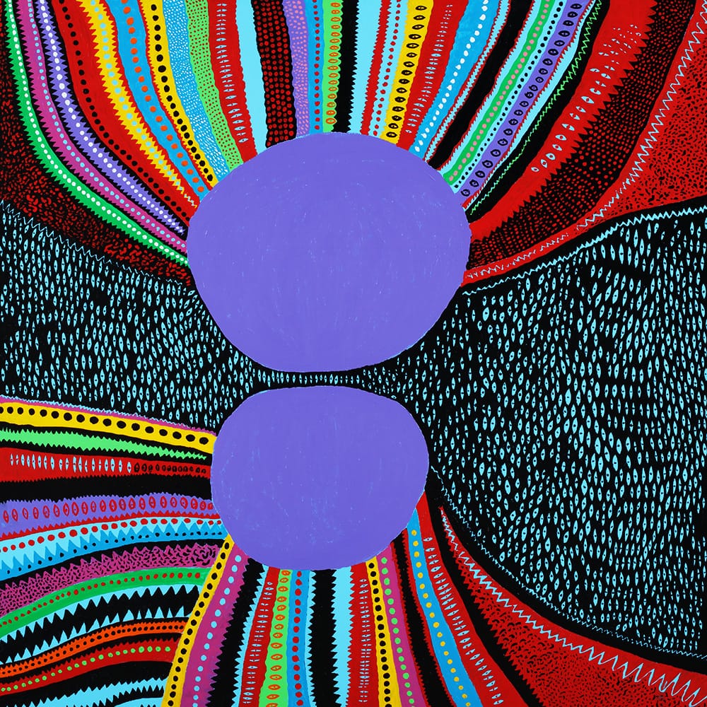 TOMB OF DOWNFALL, AND MY SPIRITUAL POVERTY DOMINATES MY ENTIRE BODY, 2017, from the series My Eternal Soul, 2009–ongoing, acrylic on canvas, 194 × 194 cm